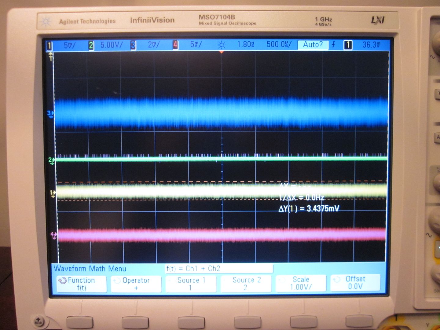 Agilent HP MSO7104B 1 GHz, 4 Channel Digital / Analog Mixed Signal ...